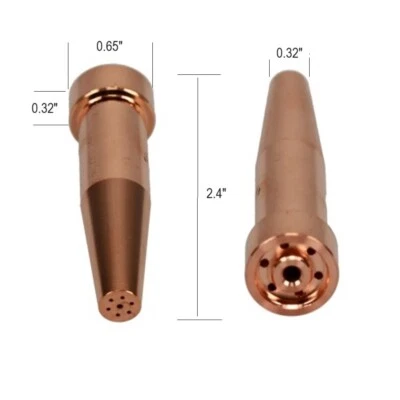 Puntas de corte de acetileno 6290-2 compatibles con Harris 6290-2 puntas de corte 2" CANTIDAD 2 Foto 1 de 4
