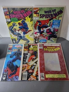 Web Of Spider-Man Vol 1. (5) Comic Lot Issues 80-81-82-85-90 Marvel 1992 π - Picture 1 of 17