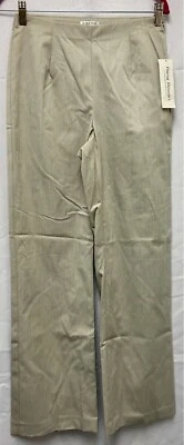 Pantalones Rena Rowan Tweed Arena Caqui Nuevos con Etiquetas Vestido Carrera Pantalones Talla 6 Elastizados Foto 1 de 4