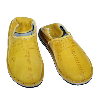 ALBENA MAROKKO GALERIE Marokkanische Lederschuhe orientalische Babouches Pantoffeln Tafrout curry 37-46