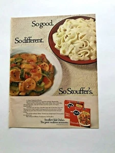 Vintage Oct. 1982 Life Magazine Ad Stouffer's Frozen Side Dishes Packaged Food - Picture 1 of 1