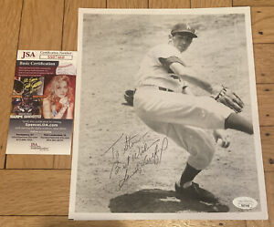 + Sandy Koufax Brooklyn Dodgers Auto Autograph 8x10 B&W Photo JSA COA