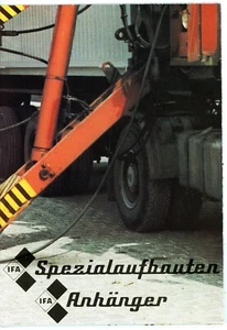 Original IFA MOBILE DDR Prospekt Poster SPEZIALAUFBAUTEN ANHÄNGER von 1979 (A174 - Picture 1 of 3