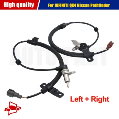 2Pcs ABS Speed Sensor Left & Right Front Fit for INFINITI QX4 Nissan Pathfinder - Image 1 of 4