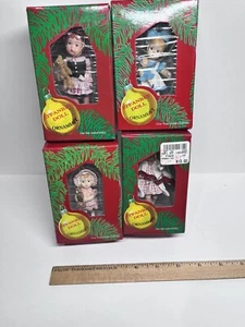 Effanbee Doll Ornament Lot Vintage F031 F013 F011 F028 Original Boxes - Picture 1 of 7