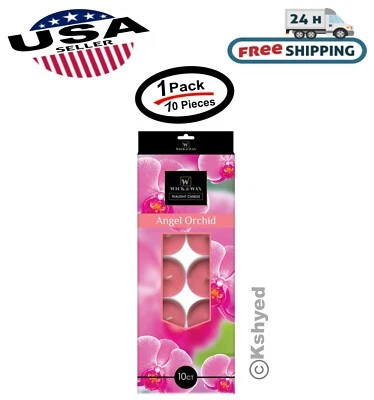 10 PCS Angel Orchid Tealight 2.5 Hours Lasting Aromatherapy Scented Candles -New - Image 1 of 4