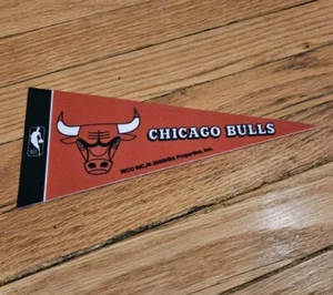NBA Chicago Bulls 9” x 4” Felt Pennant Mini Flag Rico Tag Express - Picture 1 of 1