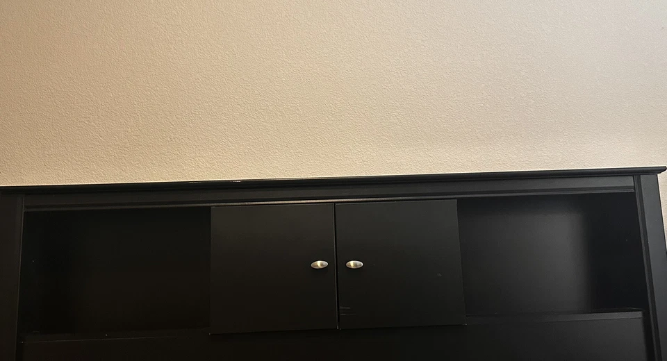 Hillsdale Furniture 2698-492 Full/Queen Bed Headboard W/2 USB Ports - Black Oak - Image 1 of 4