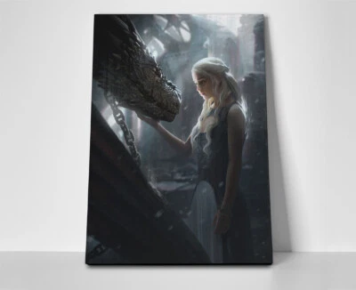 Khaleesi Dragon 海报或画布 - 权力的游戏 — 第 1/4 张图片