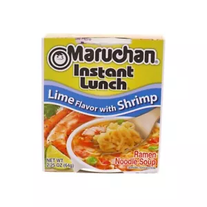 Maruchan Instant Lunch Lime Flavor with Shrimp Pack of 12 - 2.25 Oz - Picture 1 of 2