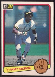 1983 Donruss #35 Rickey Henderson Oakland A's