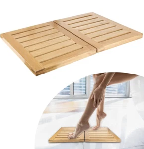 Bamboo Bath Mat, 24" x 17" Non-Slip Bamboo Shower Mat New - Picture 1 of 4