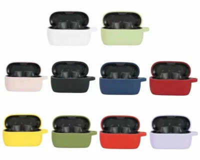 Silicone Case Earphone Pouch Cover With Carabiner for Jabra Elite 3 Earphone - Image 1 of 4