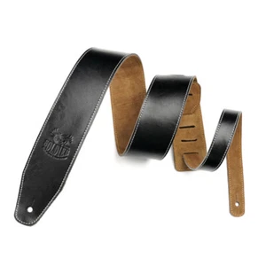 Genuine Leather Acoustic Electric Bass Guitar Belt Strap Adjustable 2.5" Wide - Picture 1 of 31