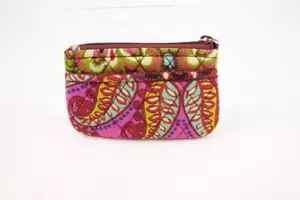 Bolsa de monedas Vera Bradley acolchada resort medallón cachemira nueva sin etiquetas retirada - Imagen 1 de 4