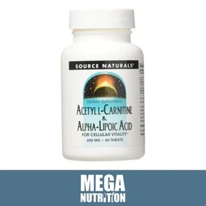 Acetyl L-CARNITIN & Alpha-Liponsäure 650mg 60 Tabletten Antioxidant & Energie - Bild 1 von 2