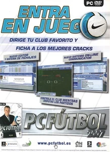 PC FUTBOL 2007 Pubblicità advertising rare Spanish poster PC Gaelco 30x22 - Imagen 1 de 1
