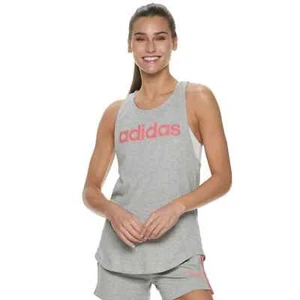 Adidas Linear Logo Relaxed Racerback Tank Small - Picture 1 of 4