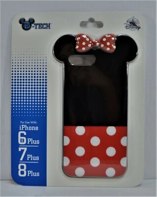 Disney Exclusive Minnie Polka Dot Bow Apple Iphone 6S/7/8 Plus Cellphone Case - Image 1 of 2