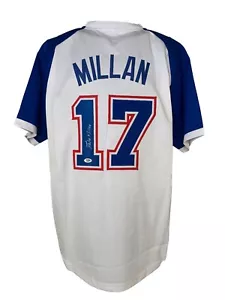 Felix Millan autographed signed jersey MLB Atlanta Braves JSA COA - Picture 1 of 3