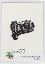 1992 Classic Best Fayetteville Generals Fayetteville Generals Team #30