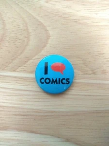 I Love Heart Comics Geek Chic 25 mm Button Anstecker  - Bild 1 von 2