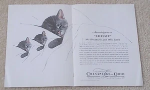 Chesapeake and Ohio Lines (Chessie and Kittens) Werbung 1935 - Bild 1 von 1