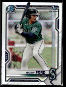 2021 Bowman Draft Chrome Refractor Harry Ford Seattle Mariners #BDC-1