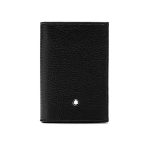 Montblanc Cuero Grano Suave 4CC Tarjetero Estuche Cubierta Cartera Monedero para Hombres - Imagen 1 de 7