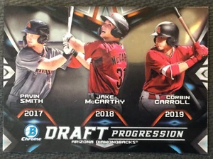 Bowman Chrome Draft Progression 2019 #DPA-ARI Corbin Carroll Diamondbacks - Imagen 1 de 1