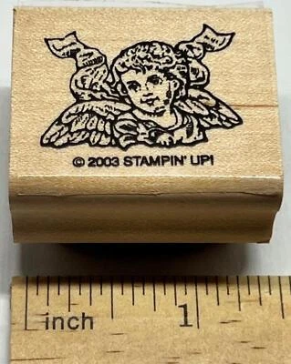 ANGEL QUERUBÍN AMOR Alas Biblia Inspiración Religiosa Estampación! SELLO DE GOMA Foto 1 de 4