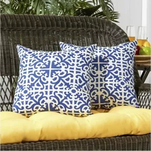 Summer Out Door Patio Accent Throw Cushion Pillows 17 in (Set of 2) Cheap Comfy - Picture 1 of 3