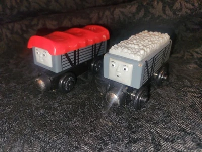 Thomas & Friends Wooden Railway Troublesome Trucks Giggling Sound Set Trains Lot - Image 1 of 4