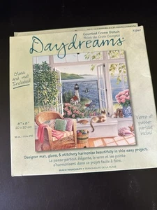 Dimensions Daydreams Counted Cross Stitch Kit Beach Tranquility 8" x 8" - Picture 1 of 4