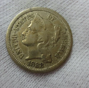 1888 Three Cent Nickel (Set Break) (Mintage: 36,500) - Picture 1 of 5