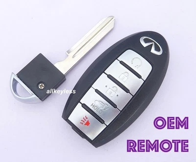 OEM 2013-2016 INFINITI QX60 JX35 smart keyless entry remote key fob S180144014 - Image 1 of 4