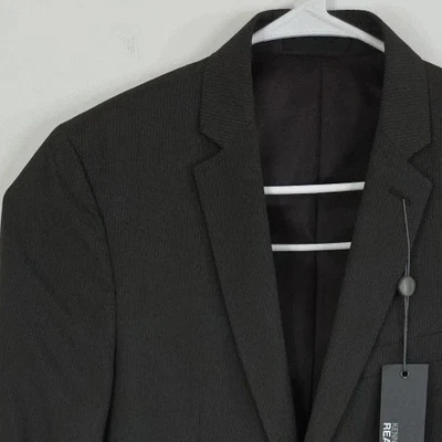 Kenneth Cole Reaction NWT Mens Slim Collection Gray Pinstripe Suit Jacket, 38R - Image 1 of 4