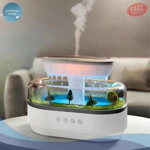 250ml Essential Oil Diffuser with Drip Music & 7-Color LED Night Light (White) - Picture 1 of 7