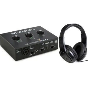 M-Audio M-Track Solo USB Audio Interface and Headphones - Picture 1 of 1