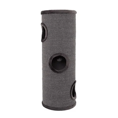 B-Ware: lionto Kratztonne mit Sisal Kratzturm Kratzbaum Kratzsäule 100 cm Grau - Bild 1 von 4