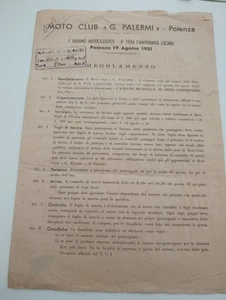 1' Raduno Motociclistico Moto Club G. Palermi Potenza Miglionico 1951 Fiera - Foto 1 di 6