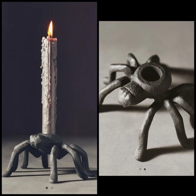 Anthropologie Spider Taper Candle Holder Heavy Duty NEW - Image 1 of 4