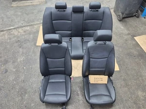 Ledersitze Sitze schwarz BMW 3er E90 5 Türer Bj. 2/2007  227237 Km - Bild 1 von 9