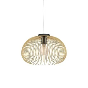 Eglo 206197A Venezuela 15"W Pendant - Black / Matte Gold - Picture 1 of 2