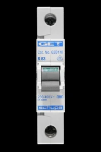 GET 63 AMP CURVE B 6kA MCB CIRCUIT BREAKER 63B1M SCHUPA - Picture 1 of 6