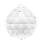 40MM Geomantie facettierte dekorative Kristall Anhaengerkugel (klar) A7H88474
