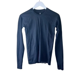 Sweaty Betty athlete Long Sleeve Seamless gym top Black Sz S - Picture 1 of 7