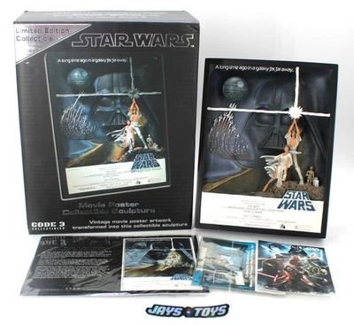 Star Wars Limited Edition Movie Poster Collectible Sculpture 327/3000 Code 3 - Image 1 of 4