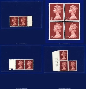 1968-69 SG726-728 2d Lake Brown Especificación # U5, U6 y U7 MNH-MMH Elección de 4 artículos kayy - Imagen 1 de 8