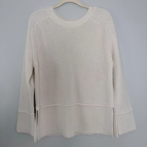 Anthropologie Pilcro Easy Pullover Sweater Ivory Cream Longsleeve Size(Large) - Picture 1 of 11